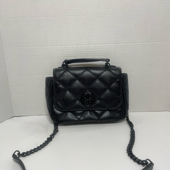 Tory Burch Willa Matte Quilted Crossbody / Matching Wallet